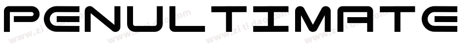 Penultimate Regular字体转换